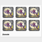 Halloween heks cartoon Vakantie sticker (Vel)