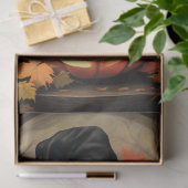 Halloween Heks Cat 1 Decoupage Papier (Geschenk)