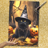 Halloween Heks Cat 4 Decoupage Papier