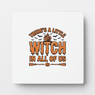 Halloween Heks Citaat Vintage Vector Ontwerp_1 Fotoplaat