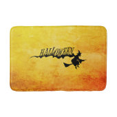 Halloween heks die op een broomstick vliegt badmat (Voorkant)