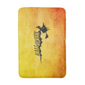 Halloween heks die op een broomstick vliegt badmat (Voorkant Verticaal)