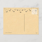  Halloween-heks die op haar magische bezems vliegt Feestdagenkaart (Achterkant)