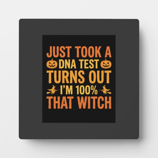 Halloween Heks DNA Test Grappig Ontwerp Fotoplaat (Voorkant)