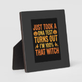 Halloween Heks DNA Test Grappig Ontwerp Fotoplaat (Voorkant)