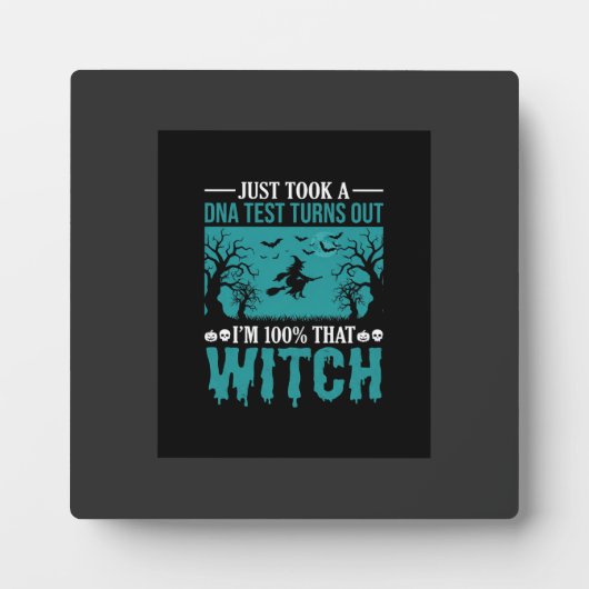 Halloween Heks DNA-test ontwerp Fotoplaat (Voorkant)