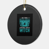 Halloween Heks DNA-test ontwerp Keramisch Ornament (Links)