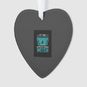 Halloween Heks DNA Test Ontwerp Ornament (voorkant)