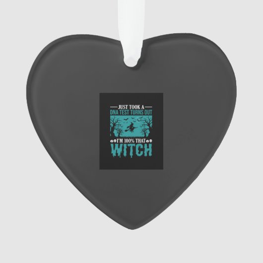 Halloween Heks DNA Test Ontwerp Ornament (voorkant)