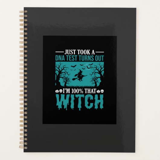 Halloween Heks DNA-test ontwerp Planner (Voorkant)