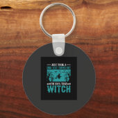 Halloween Heks DNA Test Ontwerp Sleutelhanger (Voorkant)
