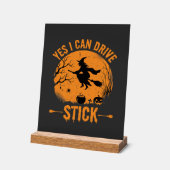 Halloween Heks Drive Stick Grafisch_1 Acryl Bord (Hoek)