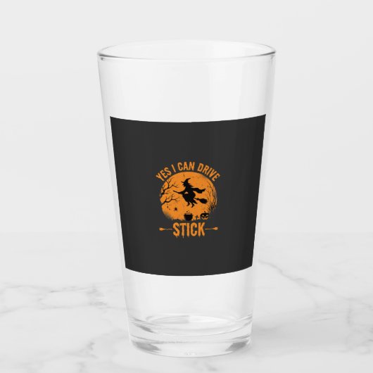 Halloween Heks Drive Stick Grafisch_1 Glas (Voorkant)