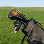 Halloween Heks Drive Stick Grafisch_1 Golfheadcover (Insitu)