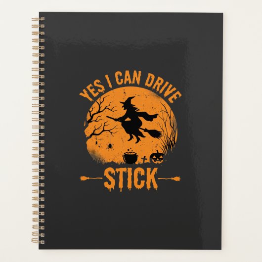 Halloween Heks Drive Stick Grafisch_1 Planner (Voorkant)