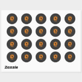 Halloween Heks Drive Stick Grafisch_1 Ronde Sticker (Vel)