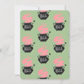 Halloween Heks Een Baby Is Aan Het Brouwen Baby Sh Kaart (Achterkant)