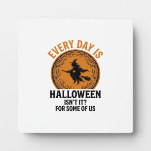 Halloween Heks Elke Dag Is Halloween Grappig Vinta Fotoplaat