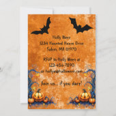 Halloween heks en haar vriendinnen kaart (Achterkant)