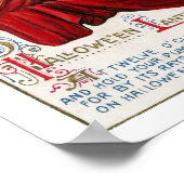 Halloween  heks en Jack O'Lantern Poster (Hoek)