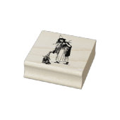 Halloween Heks en Kat Rubber Stamp Rubberstempel (Stempel)