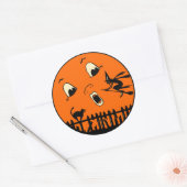  Halloween Heks en Moon Ronde Sticker (Envelop)