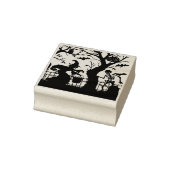  Halloween Heks en Skelet Rubberstempel (Stempel)