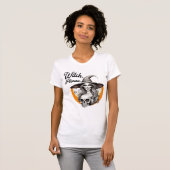 Halloween Heks en Skeleton Heks alsjeblieft T-shirt (Voorkant volledig)
