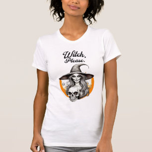 Halloween Heks en Skeleton Heks alsjeblieft T-shirt