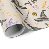Halloween-heks- en -Snoep-overlooppapier Cadeaupapier (Rol Hoek)