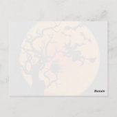 Halloween heks en uil Halloween Briefkaart (Achterkant)