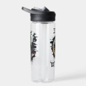 Halloween Heks en Volle Maan Waterfles (Rechts)