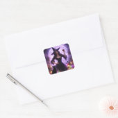 Halloween Heks en Wijn Mooie Sticker (Envelop)