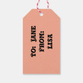  Halloween-heks en zwarte kat Cadeaulabel (Achterkant)