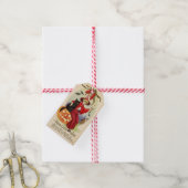  Halloween-heks en zwarte kat Cadeaulabel (Met Touw)