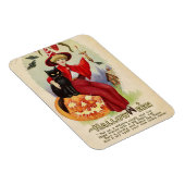 Halloween-heks en zwarte kat Magneet (Rechterzijde)