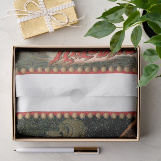 Halloween-heks en zwarte kat Tissuepapier (Geschenk)