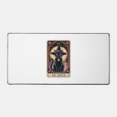 Halloween Heks Esthetische Kat Liefhebbers Gotisch Bureaumat (Voorkant)