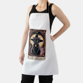 Halloween Heks Esthetische Kat Liefhebbers Gotisch Schort (Insitu)