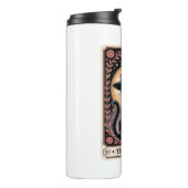 Halloween Heks Esthetische Kat Liefhebbers Gotisch Thermosbeker (Gedraaid links)