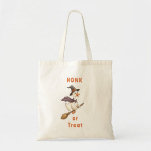 Halloween Heks Gans Toeter of Snoep Tote Bag