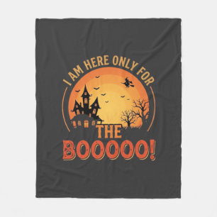 Halloween Heks Griezelen Huis Boe Design_1 Fleece Deken