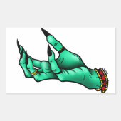 Halloween Heks Hand Sticker (Voorkant)