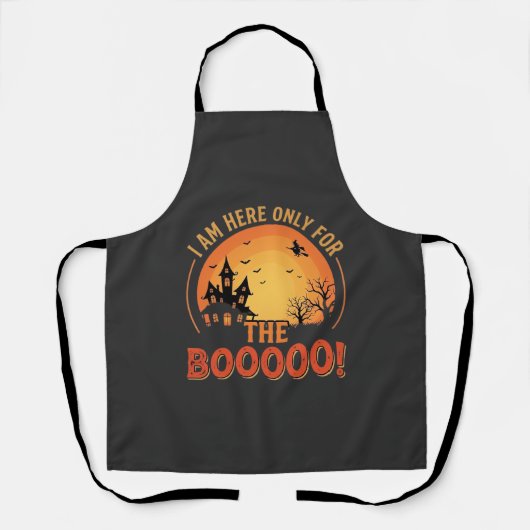 Halloween Heks Heeft Huis Boe Design_1 Schort (Voorkant)