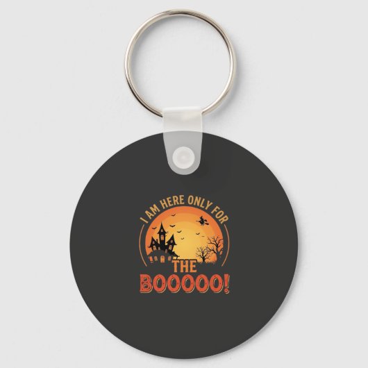 Halloween Heks Heeft Huis Boe Design_1 Sleutelhanger (Voorkant)