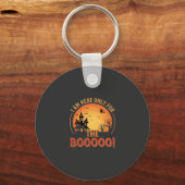 Halloween Heks Heeft Huis Boe Design_1 Sleutelhanger (Voorkant)