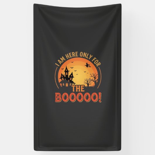 Halloween Heks Heeft Huis Boe Design_1 Spandoek (Verticaal)