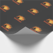 Halloween Heks Heeft Huis Boo Design_1 Cadeaupapier (Hoek)