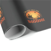 Halloween Heks Heeft Huis Boo Design_1 Cadeaupapier (Rol Hoek)