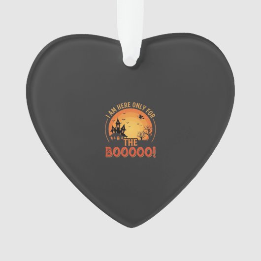 Halloween Heks Heeft Huis Boo Design_1 Ornament (voorkant)